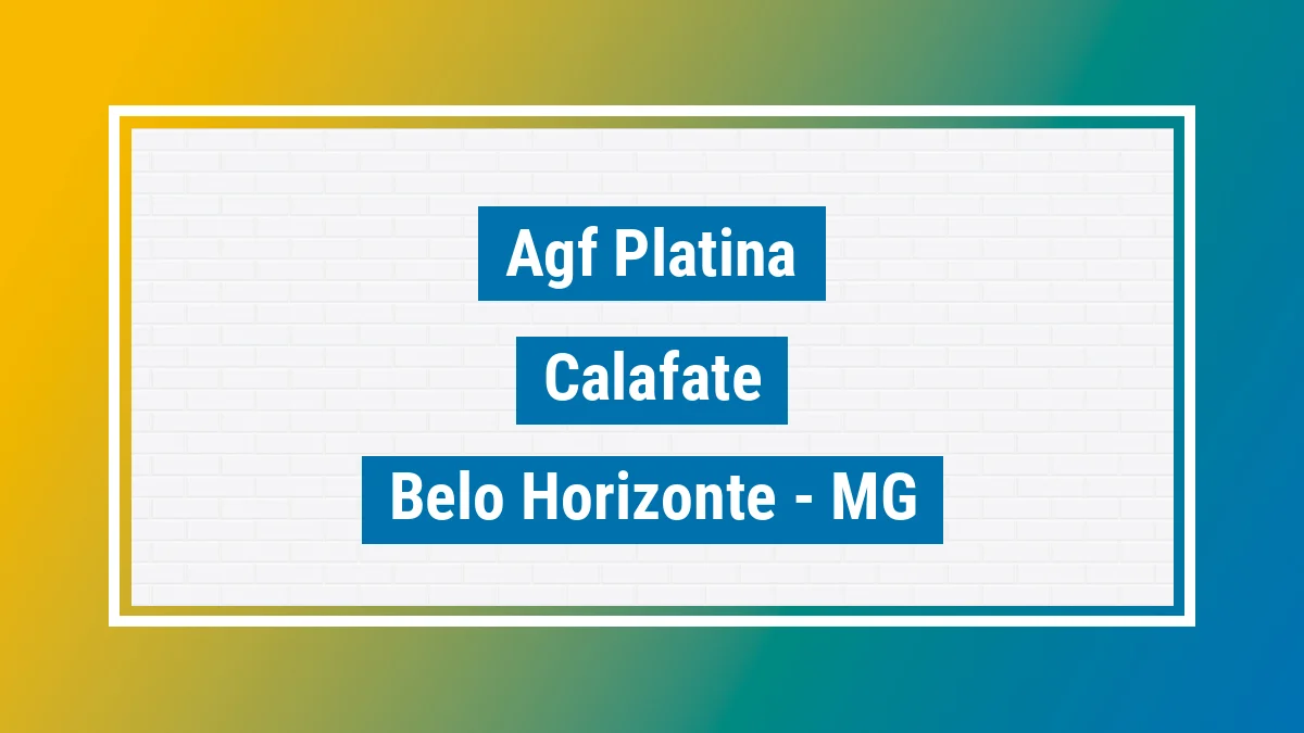 Unidade de agência dos Correios Agf Platina Calafate Belo Horizonte MG