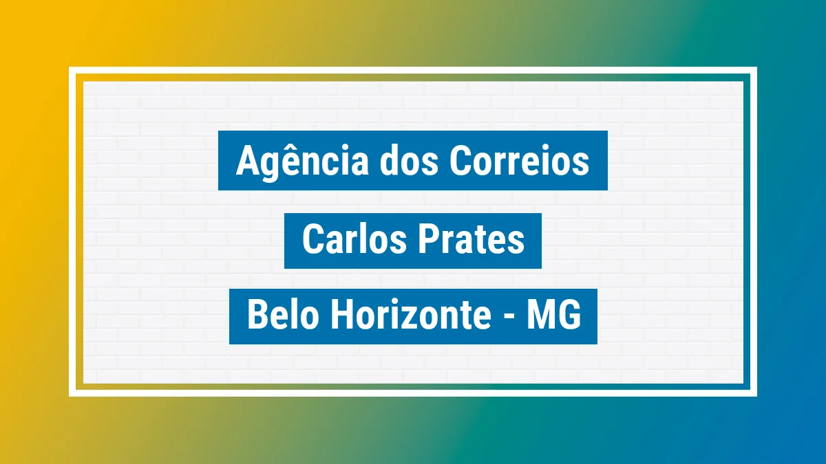 Imagem ilustrativa correios Carlos Prates Belo Horizonte MG