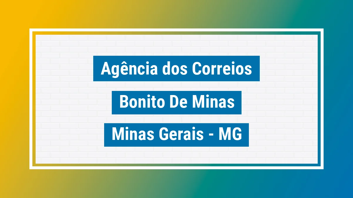 Imagem ilustrativa correios Bonito de Minas MG