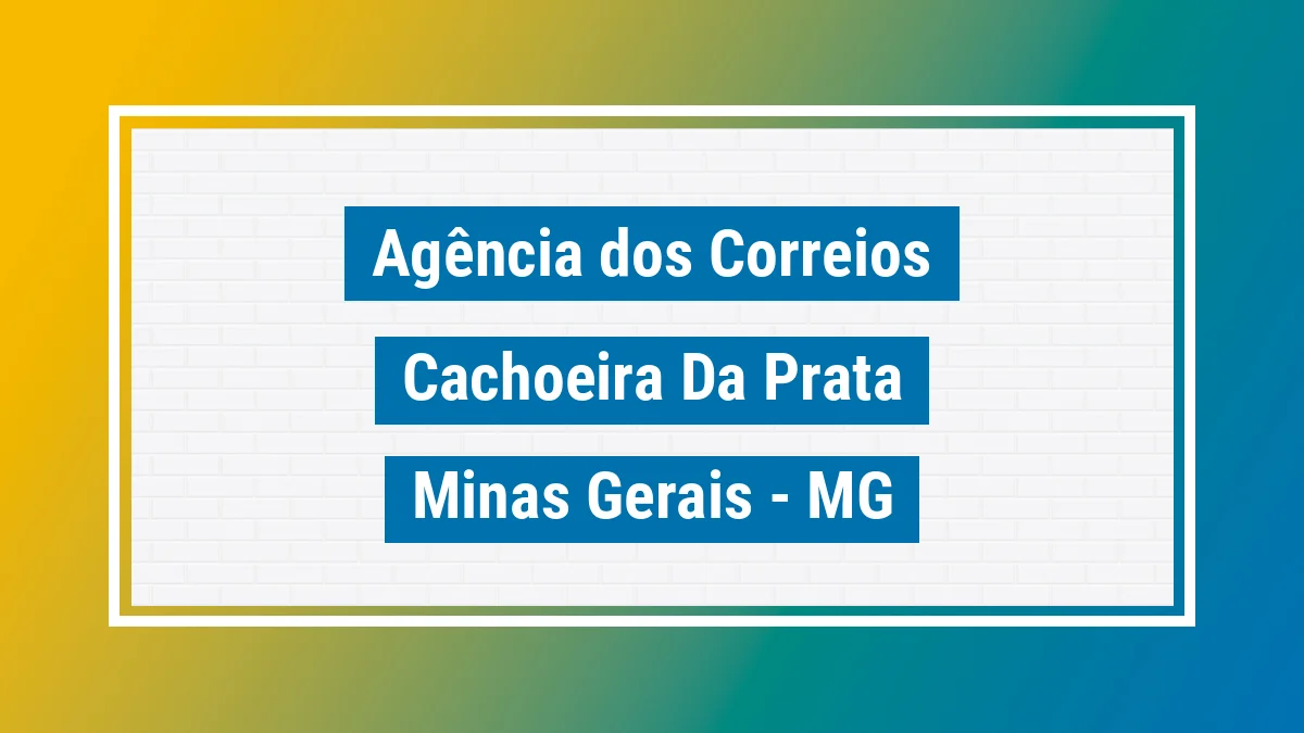 Imagem ilustrativa correios Cachoeira da Prata MG