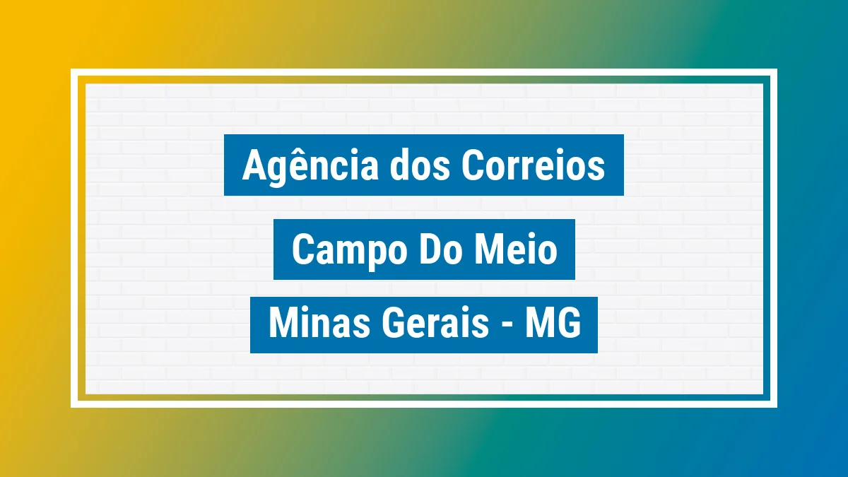 Imagem ilustrativa correios Campo do Meio MG