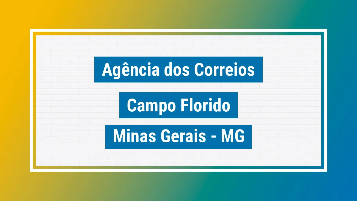 Imagem ilustrativa correios Campo Florido MG