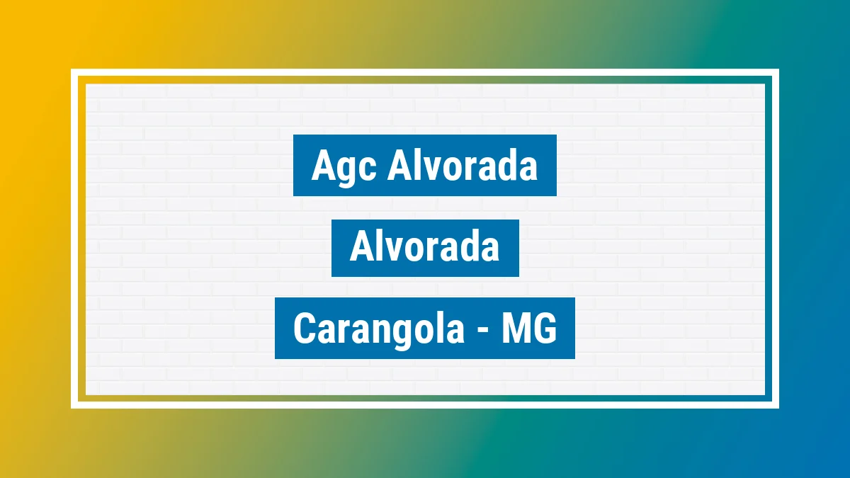 Unidade de agência dos Correios Agc Alvorada Alvorada Carangola MG