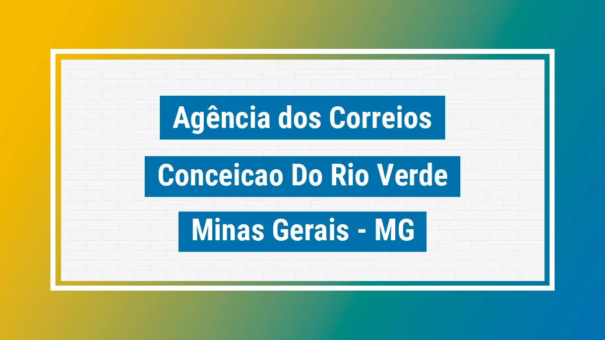 Imagem ilustrativa correios Conceição do Rio Verde MG