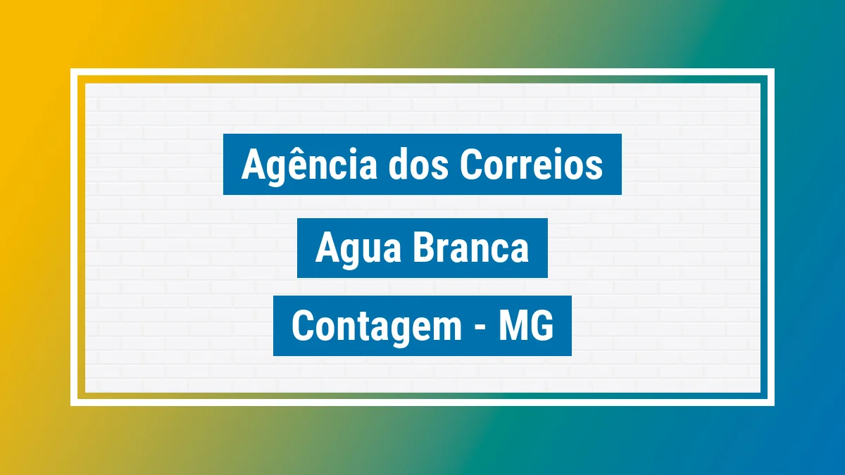 Imagem ilustrativa correios Água Branca Contagem MG