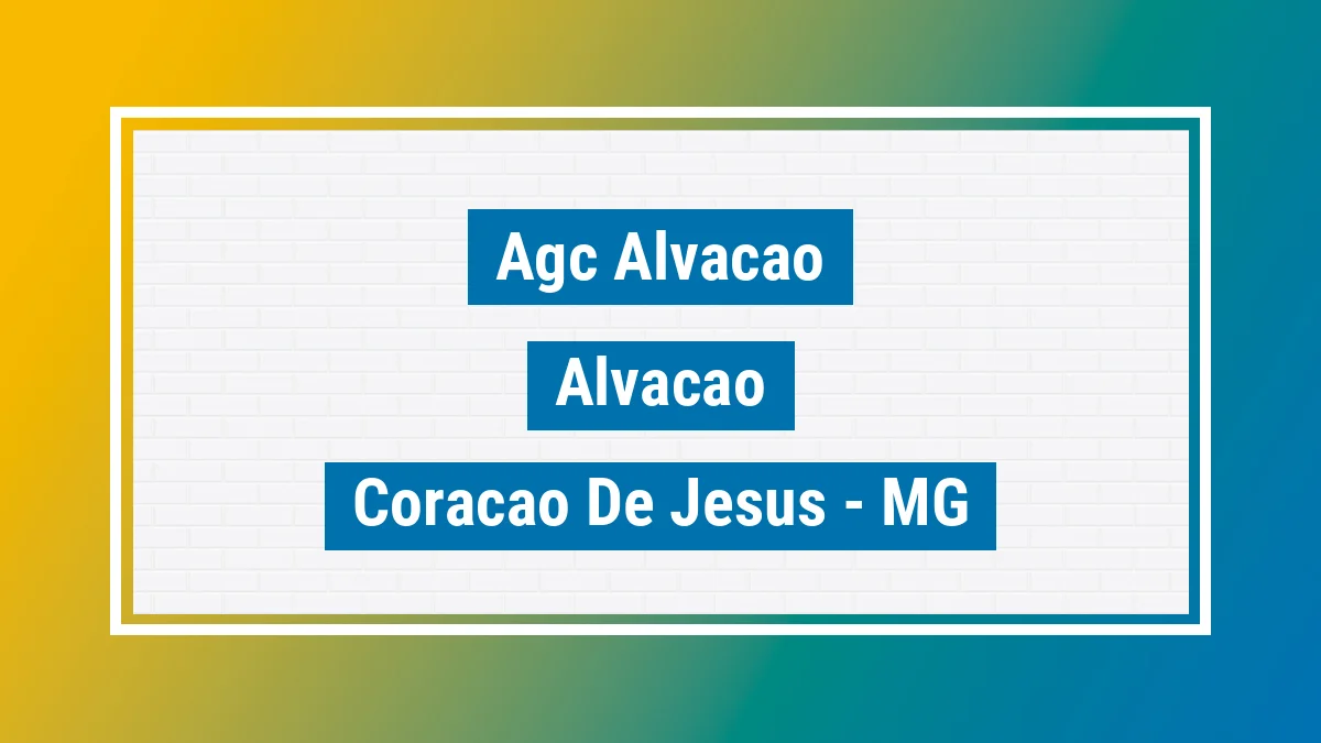 Unidade de agência dos Correios Agc Alvacao Alvação Coração de Jesus MG