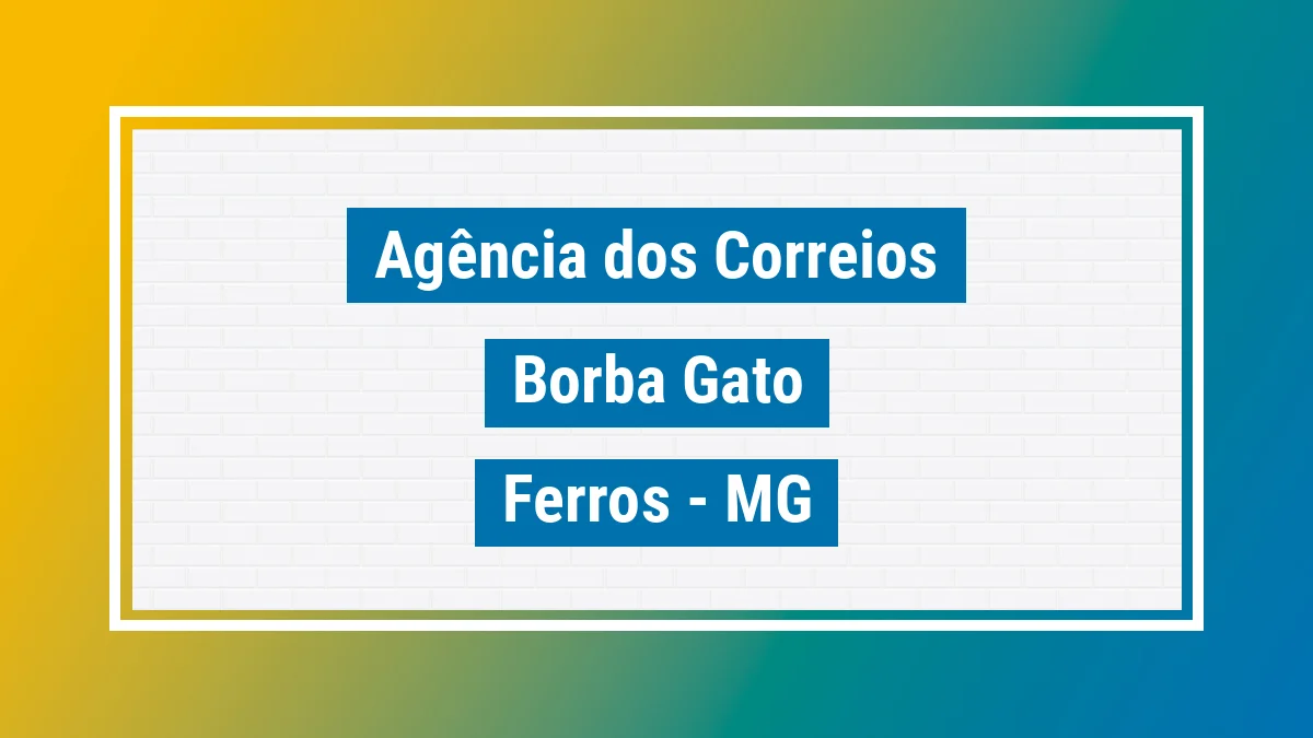 Imagem ilustrativa correios Borba Gato Ferros MG