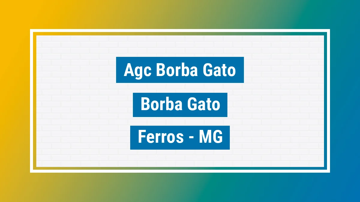 Unidade de agência dos Correios Agc Borba Gato Borba Gato Ferros MG
