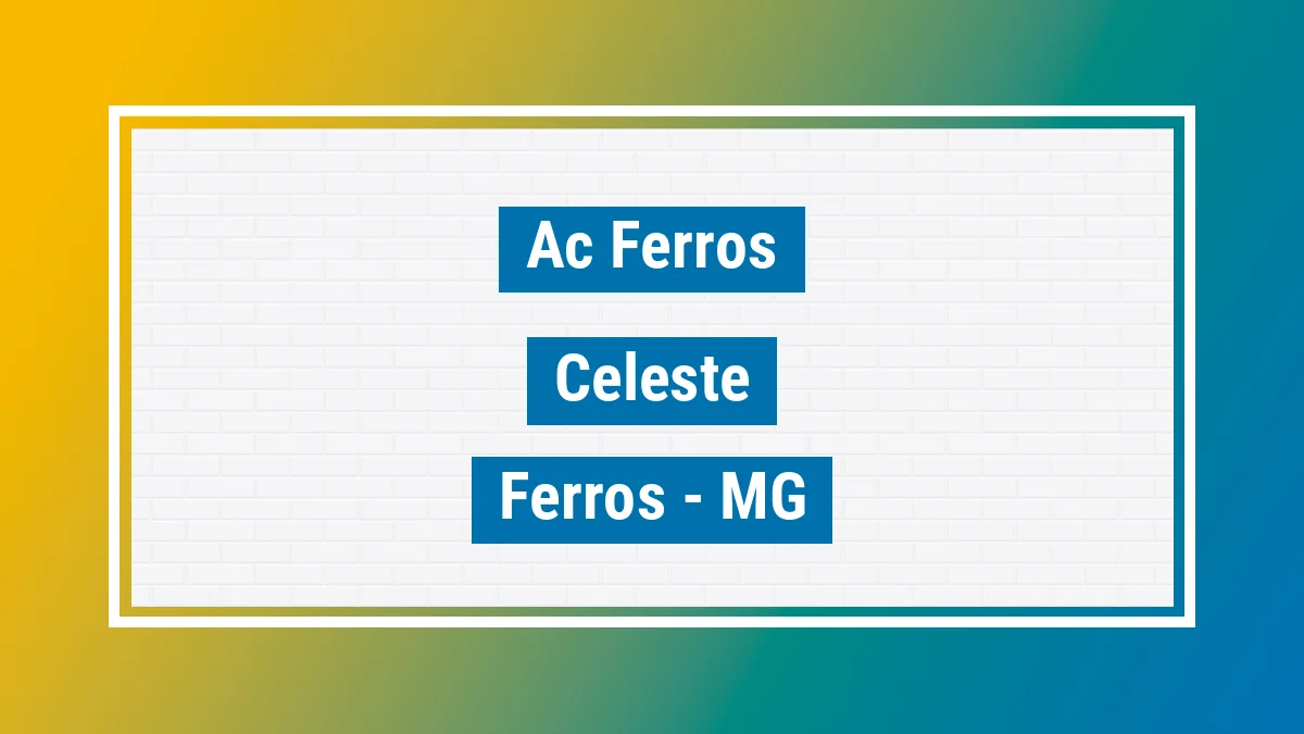 Unidade de agência dos Correios Ac Ferros Celeste Ferros MG