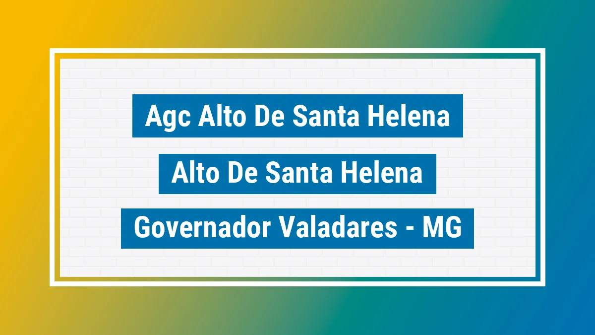 Unidade de agência dos Correios Agc Alto de Santa Helena Alto de Santa Helena Governador Valadares MG