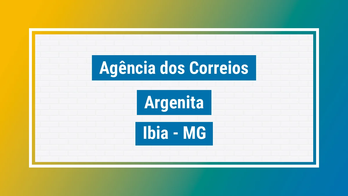 Imagem ilustrativa correios Argenita Ibiá MG