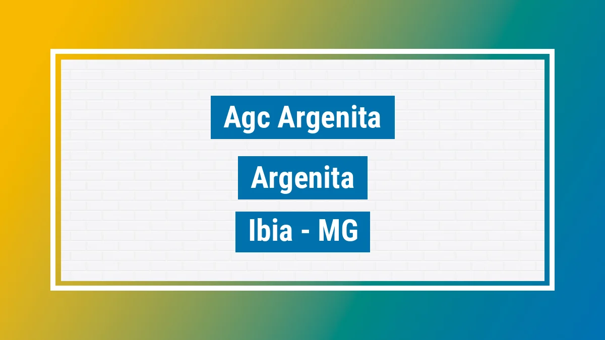 Unidade de agência dos Correios Agc Argenita Argenita Ibiá MG