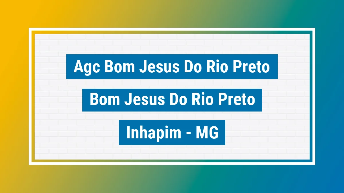 Unidade de agência dos Correios Agc Bom Jesus do Rio Preto Bom Jesus do Rio Preto Inhapim MG