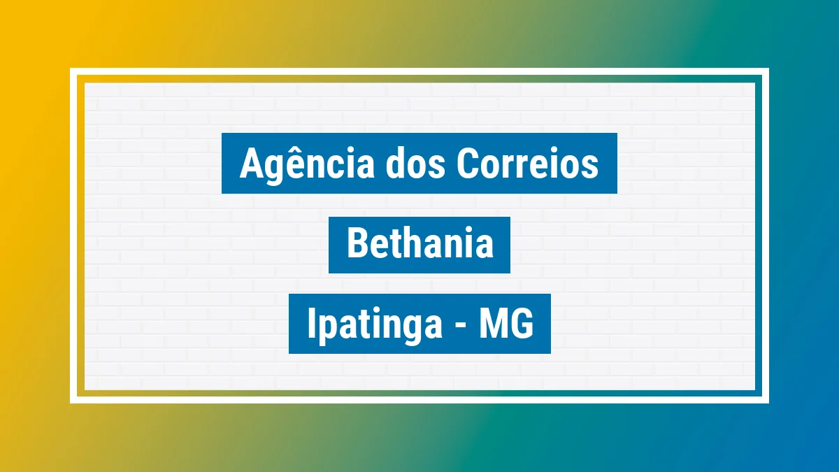 Imagem ilustrativa correios Bethânia Ipatinga MG