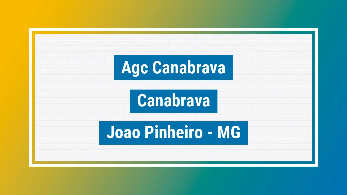 Unidade de agência dos Correios Agc Canabrava Canabrava João Pinheiro MG