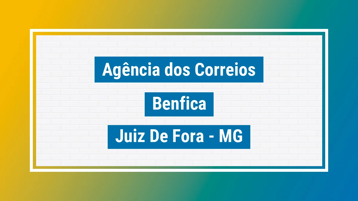 Imagem ilustrativa correios Benfica Juiz de Fora MG