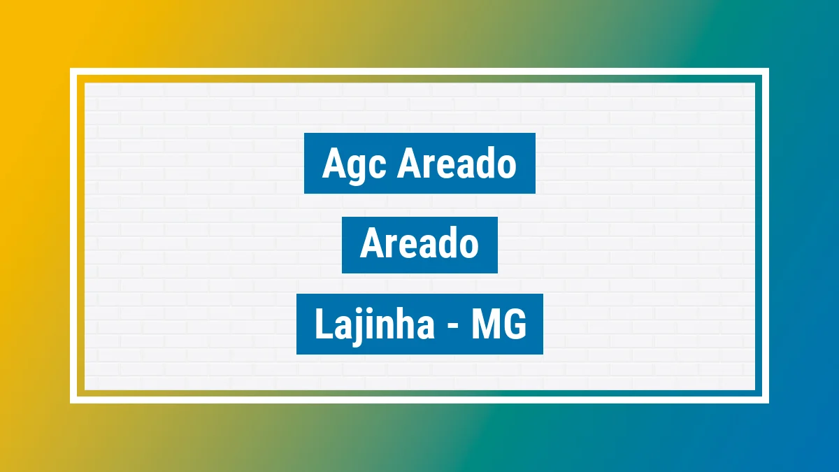 Unidade de agência dos Correios Agc Areado Areado Lajinha MG