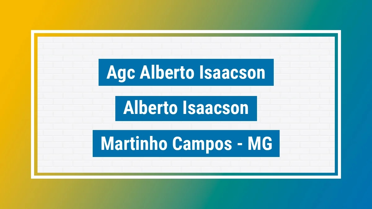 Unidade de agência dos Correios Agc Alberto Isaacson Alberto Isaacson Martinho Campos MG