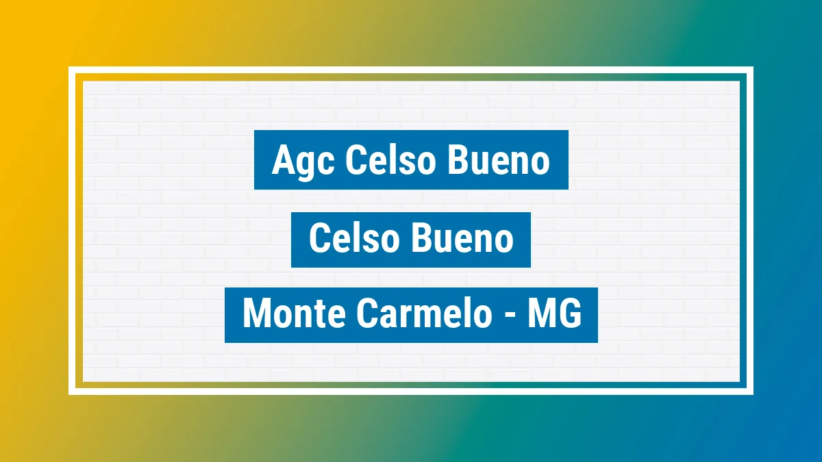 Unidade de agência dos Correios Agc Celso Bueno Celso Bueno Monte Carmelo MG