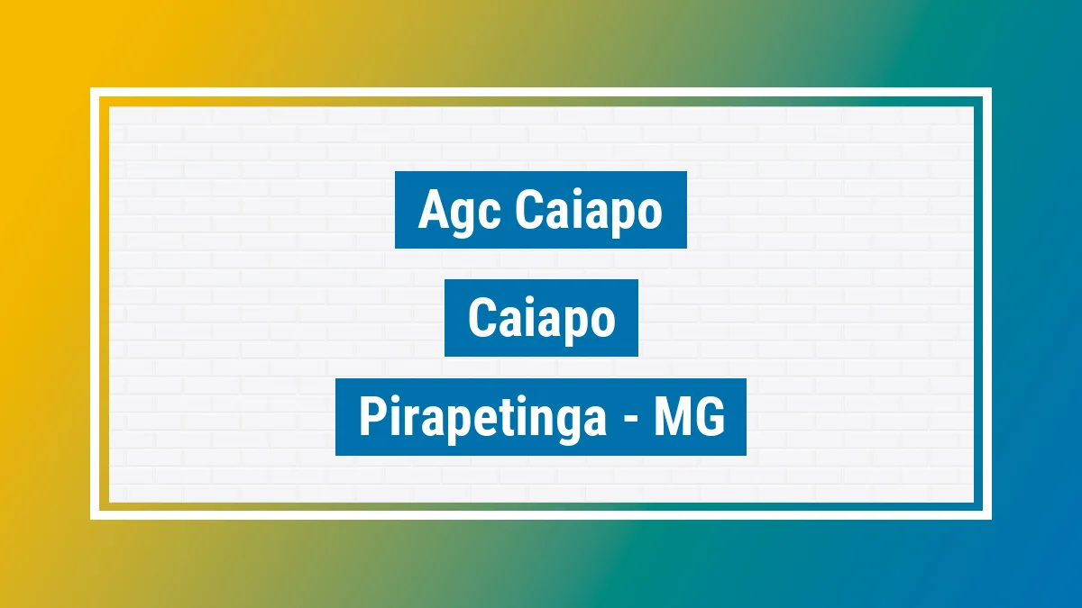 Unidade de agência dos Correios Agc Caiapo Caiapó Pirapetinga MG