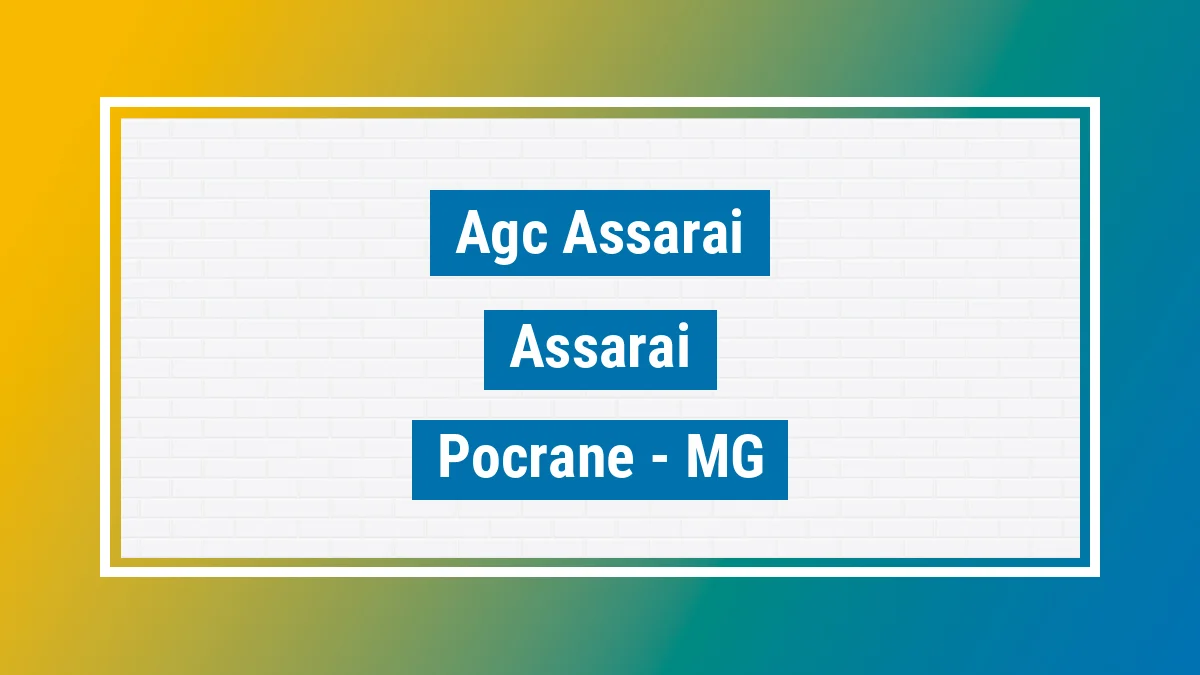 Unidade de agência dos Correios Agc Assarai Assaraí Pocrane MG