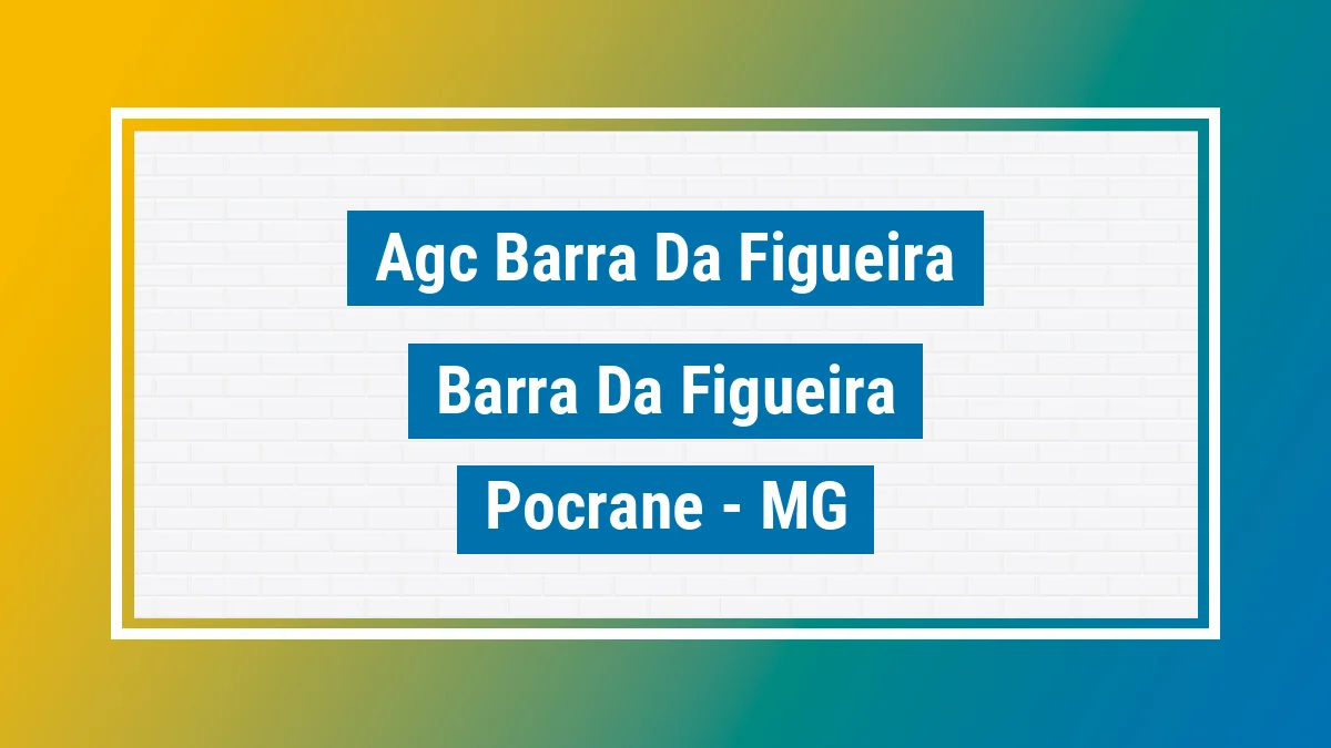 Unidade de agência dos Correios Agc Barra da Figueira Barra da Figueira Pocrane MG