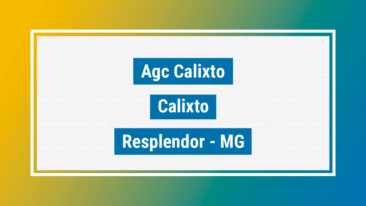 Unidade de agência dos Correios Agc Calixto Calixto Resplendor MG