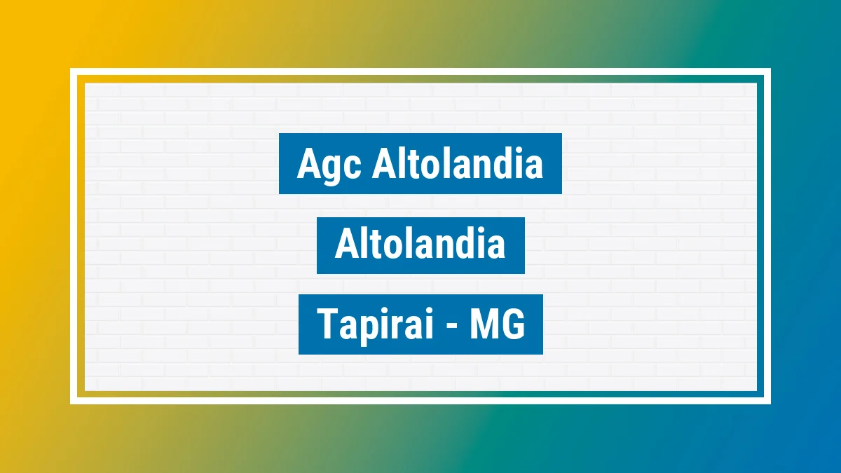 Unidade de agência dos Correios Agc Altolandia Altolândia Tapiraí MG