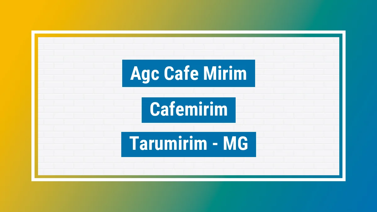 Unidade de agência dos Correios Agc Cafe-mirim Cafemirim Tarumirim MG