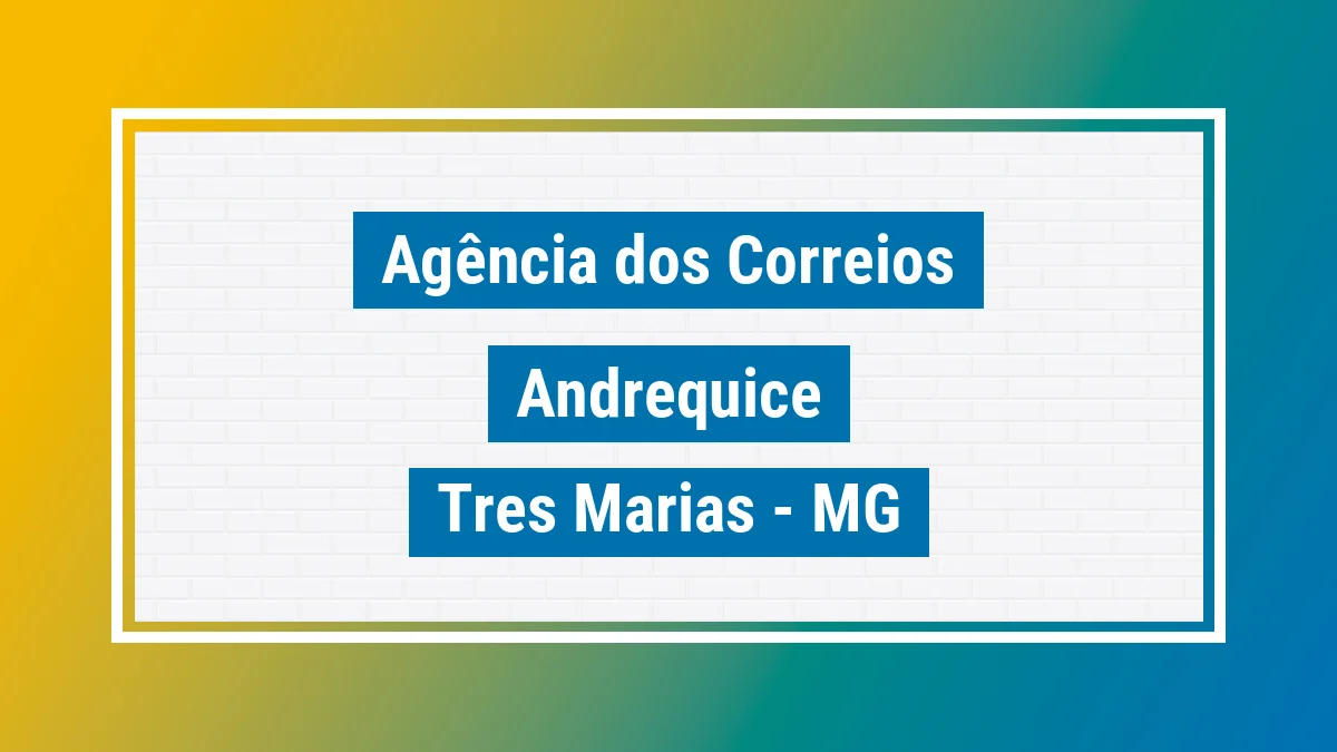 Imagem ilustrativa correios Andrequicé Três Marias MG