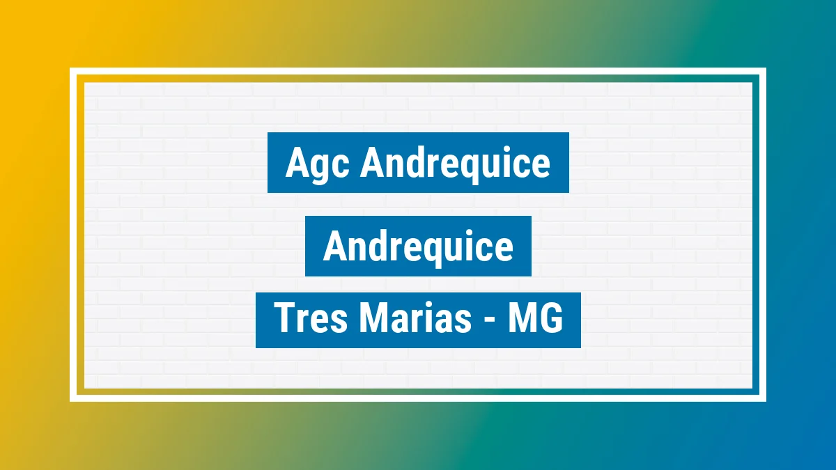 Unidade de agência dos Correios Agc Andrequice Andrequicé Três Marias MG