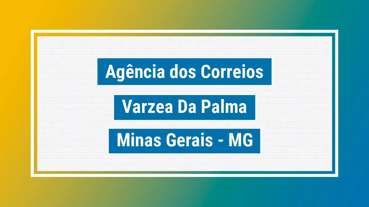 Imagem ilustrativa correios Várzea da Palma MG