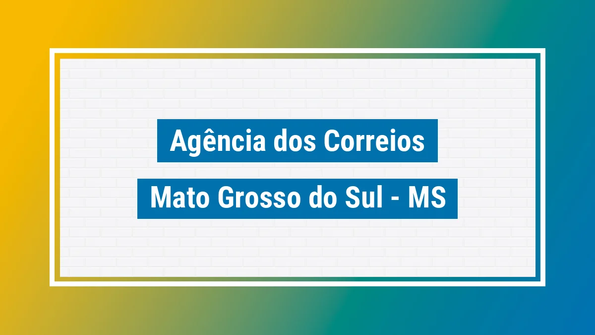 Imagem ilustrativa correios Mato Grosso do Sul MS