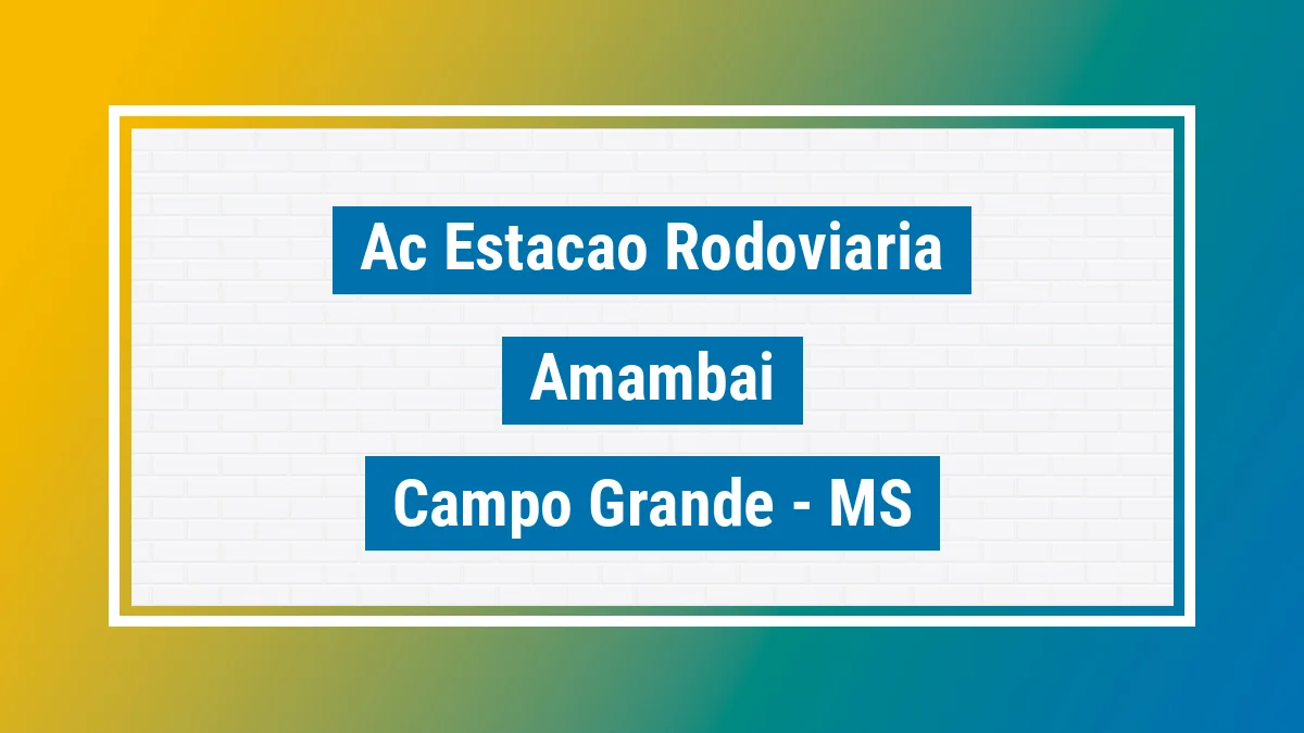 Unidade de agência dos Correios Ac Estacao Rodoviaria Amambaí Campo Grande MS