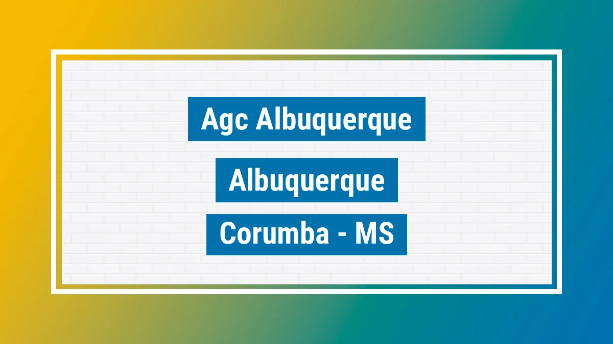 Unidade de agência dos Correios Agc Albuquerque Albuquerque Corumbá MS
