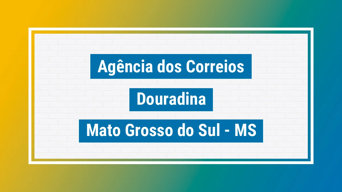 Imagem ilustrativa correios Douradina MS