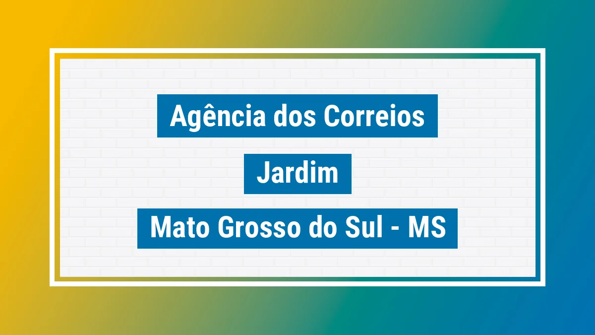 Imagem ilustrativa correios Jardim MS