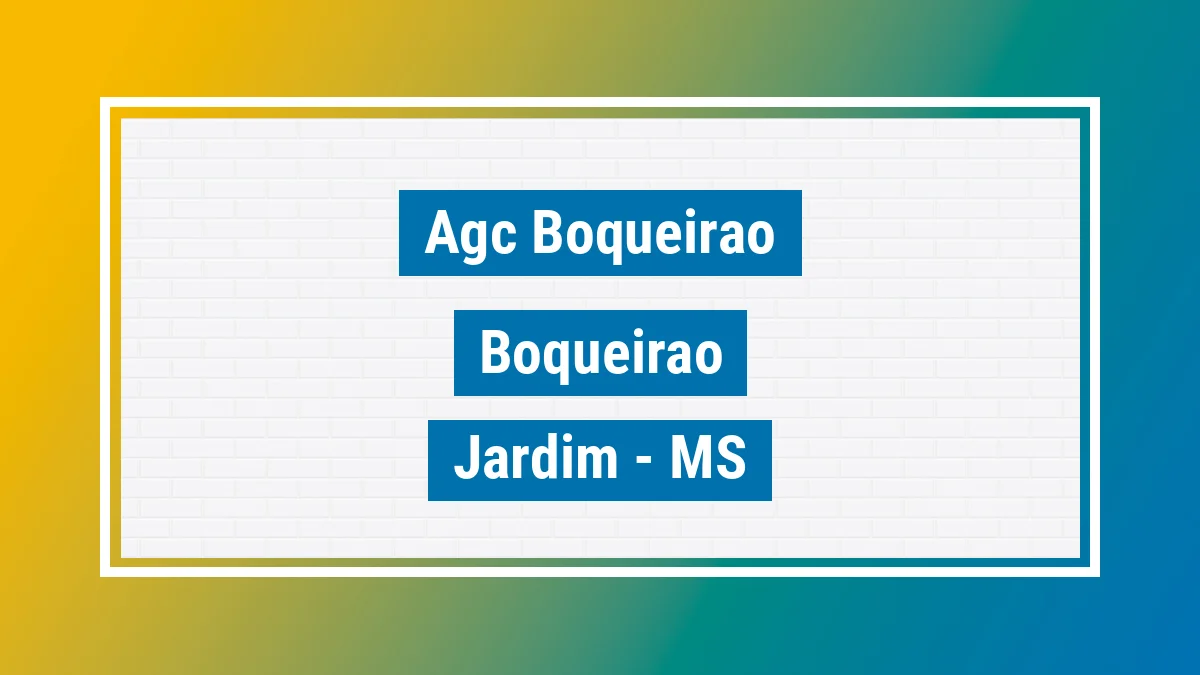 Unidade de agência dos Correios Agc Boqueirao Boqueirão Jardim MS
