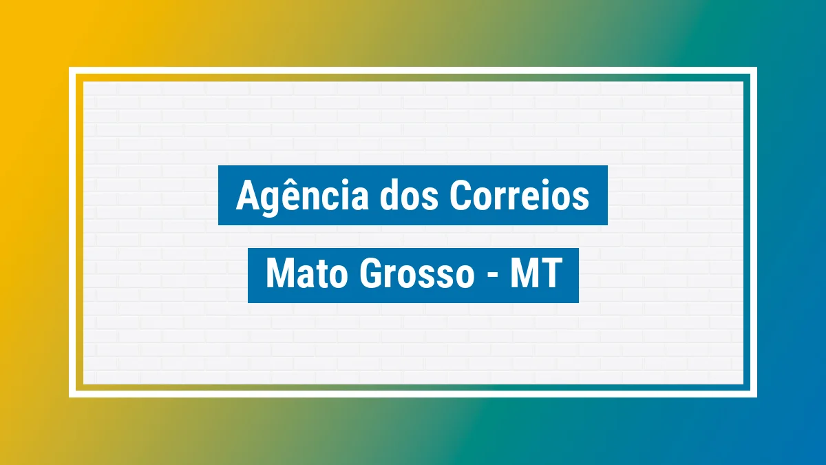 Imagem ilustrativa correios Mato Grosso MT