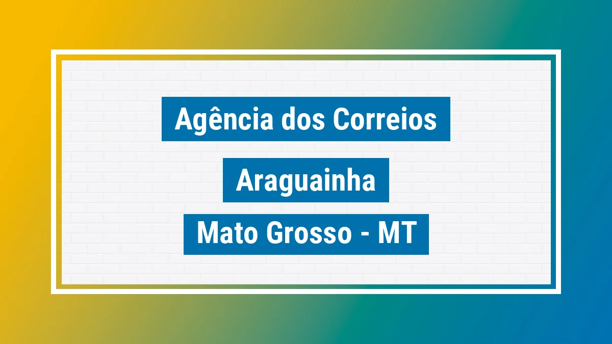 Imagem ilustrativa correios Araguainha MT