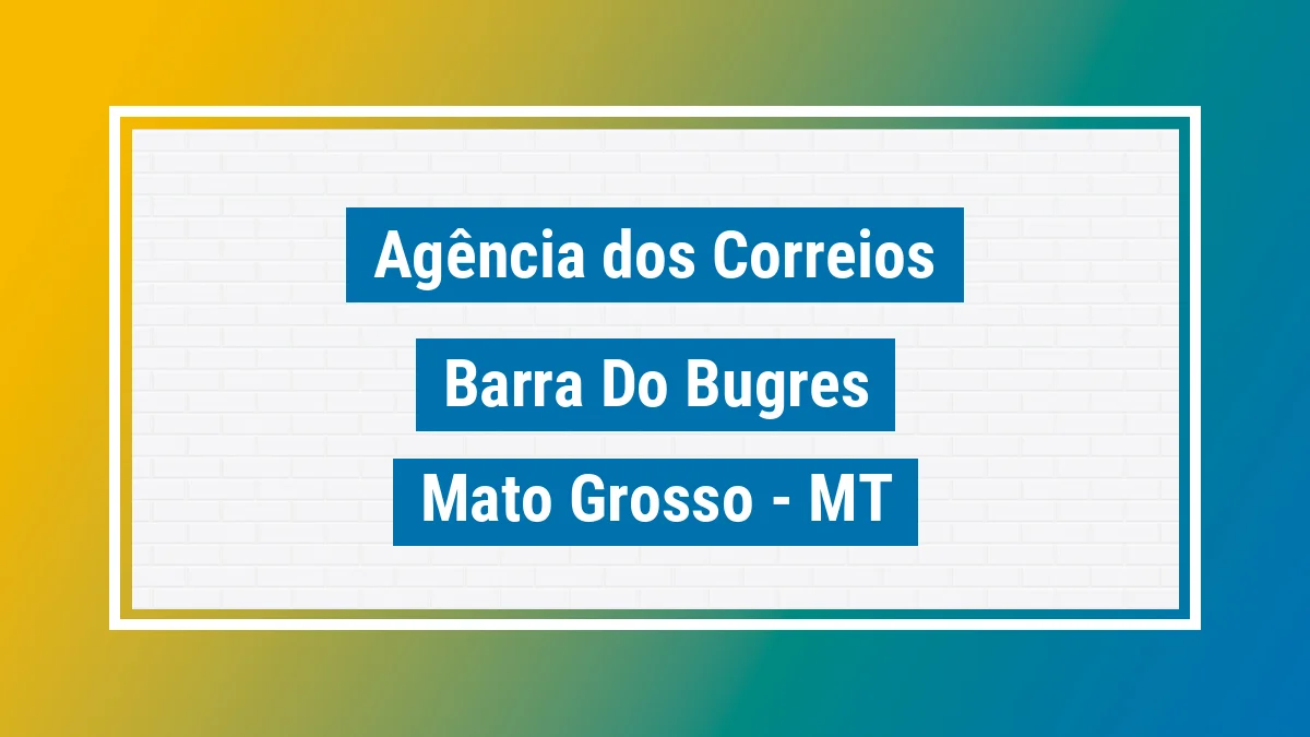 Imagem ilustrativa correios Barra do Bugres MT