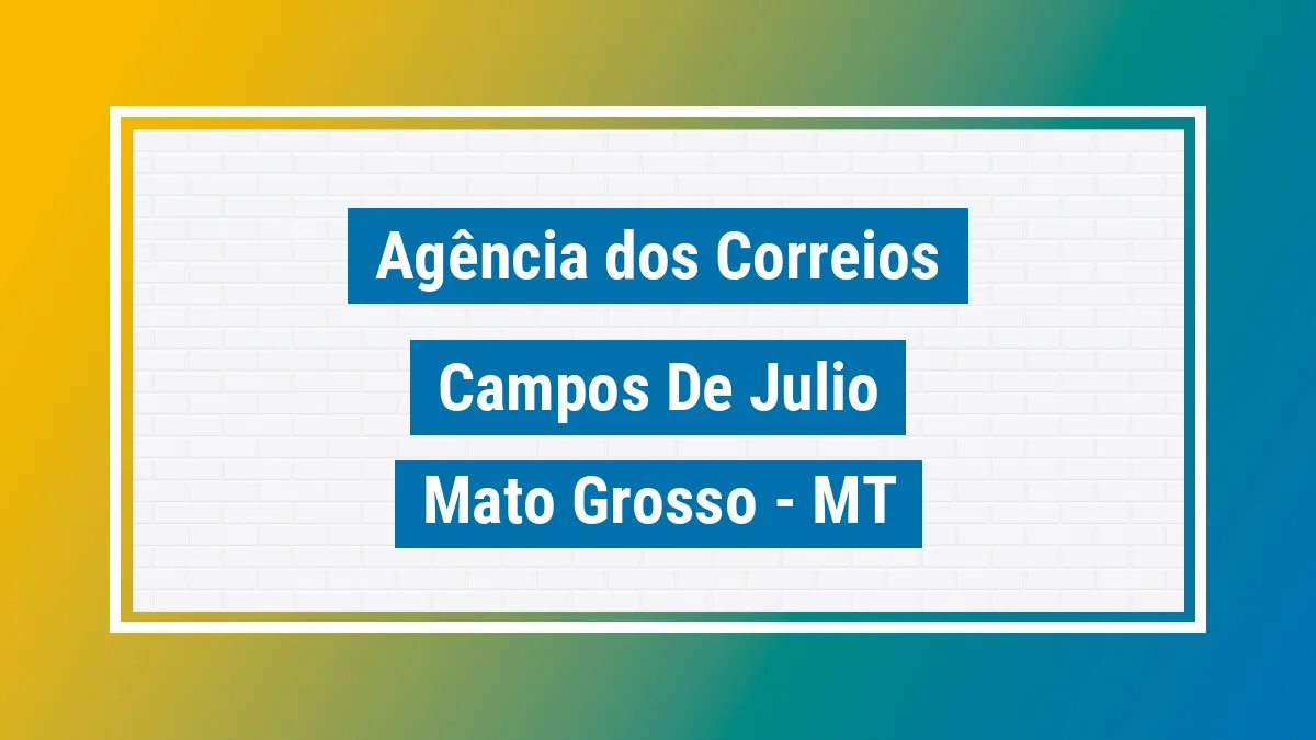 Imagem ilustrativa correios Campos de Júlio MT