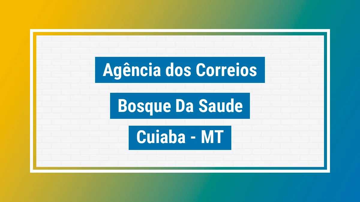 Imagem ilustrativa correios Bosque da Saúde Cuiabá MT