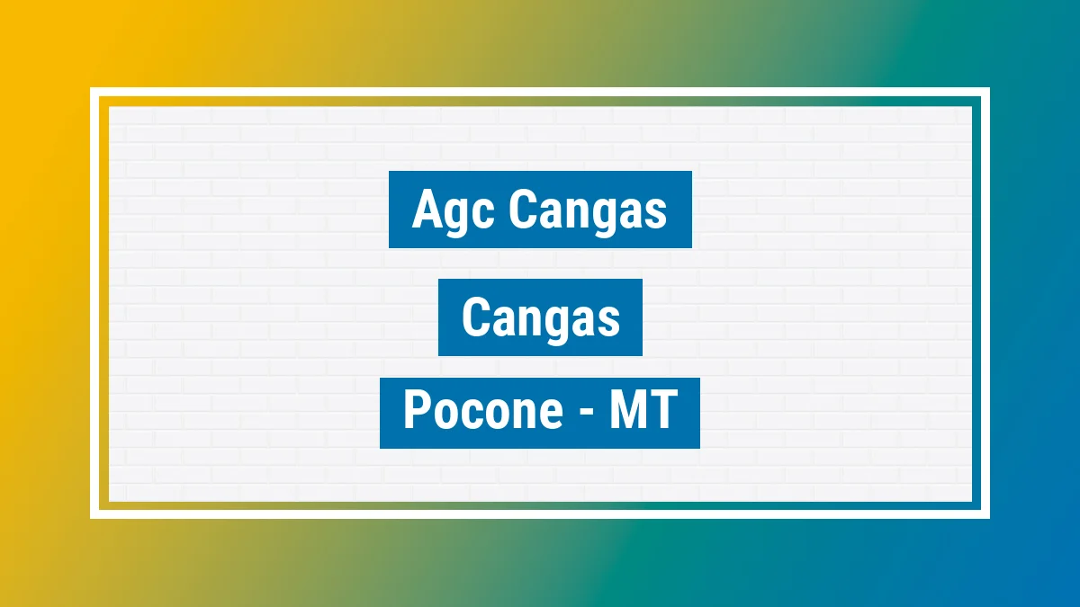 Unidade de agência dos Correios Agc Cangas Cangas Poconé MT