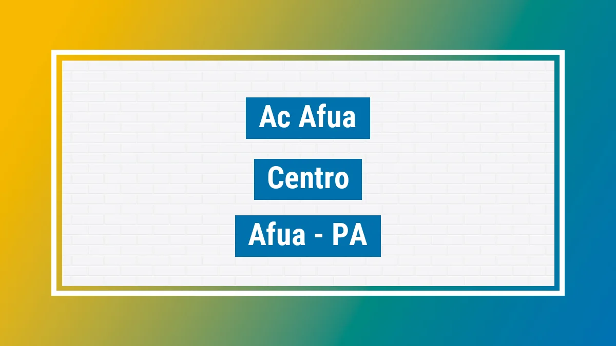 Unidade de agência dos Correios Ac Afua Centro Afuá PA