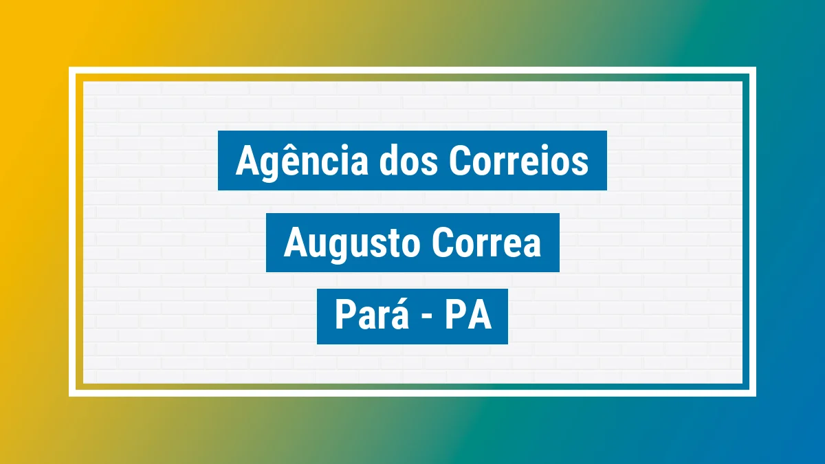 Imagem ilustrativa correios Augusto Corrêa PA