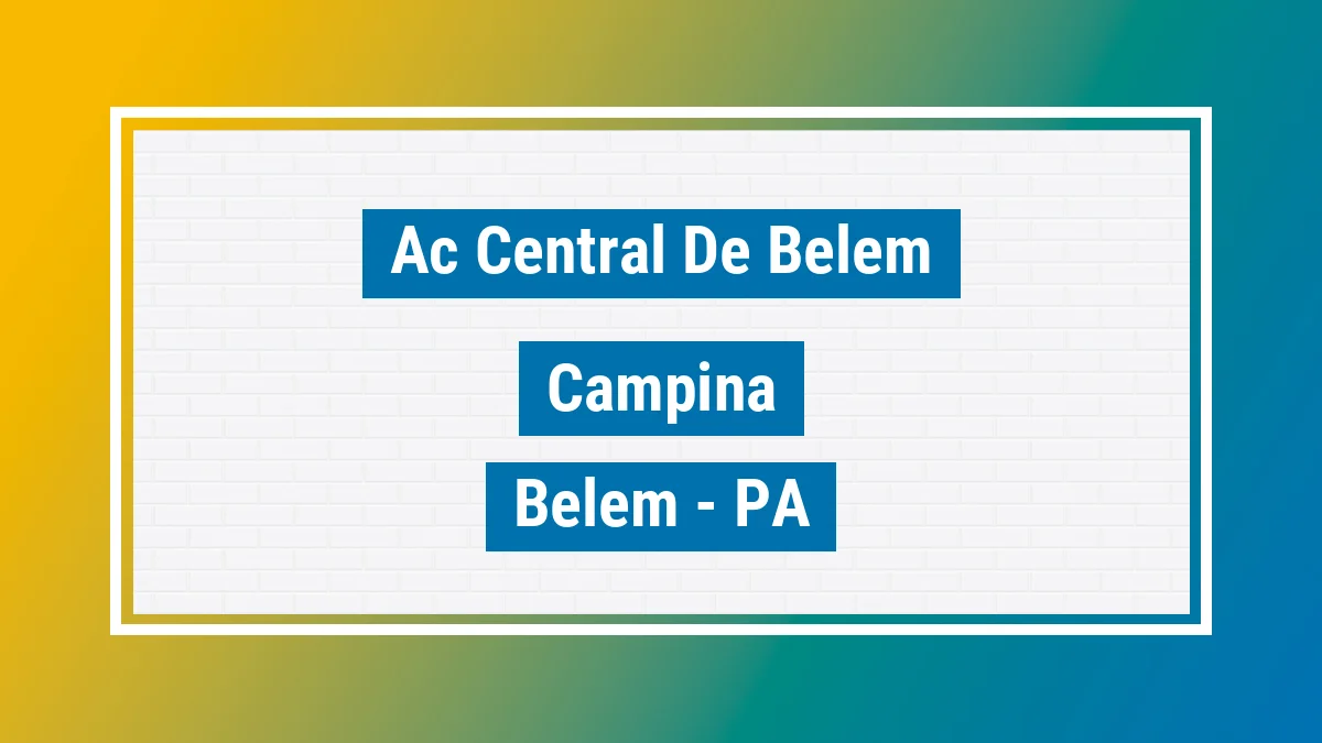 Unidade de agência dos Correios Ac Central de Belem Campina Belém PA