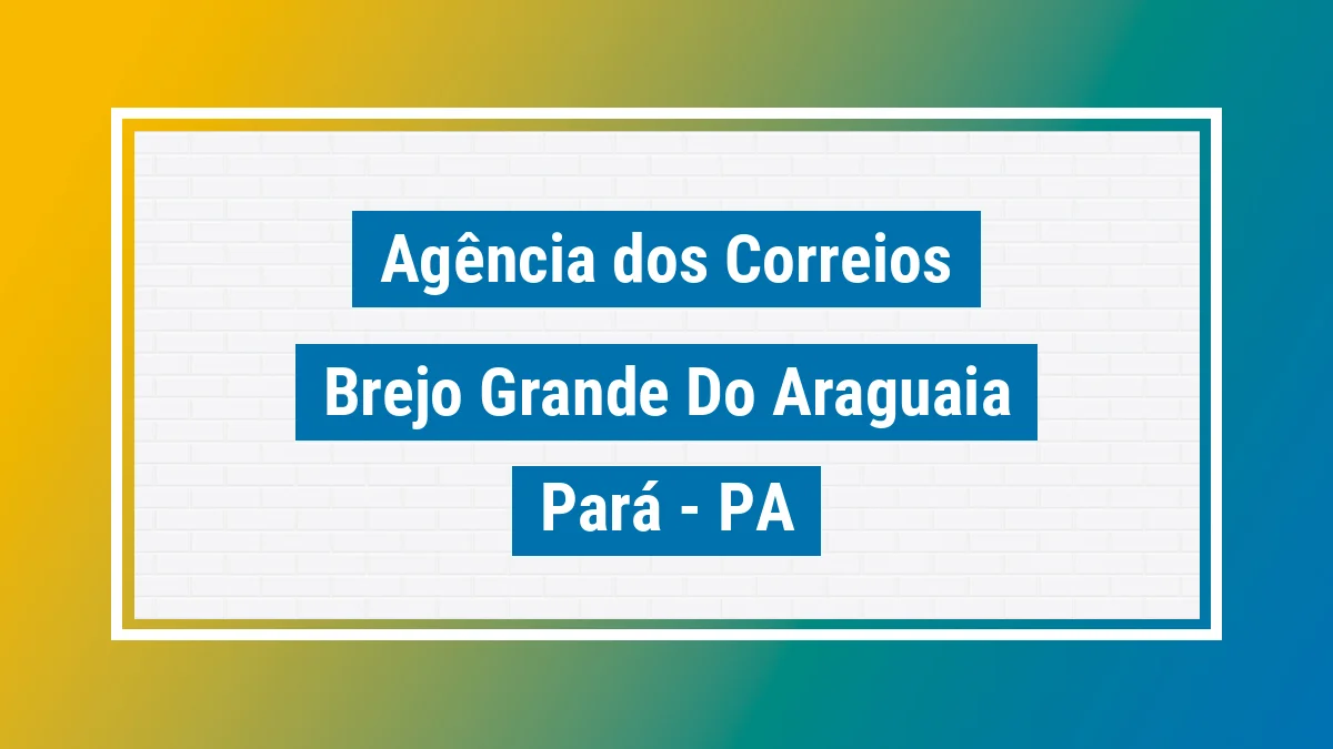 Imagem ilustrativa correios Brejo Grande do Araguaia PA