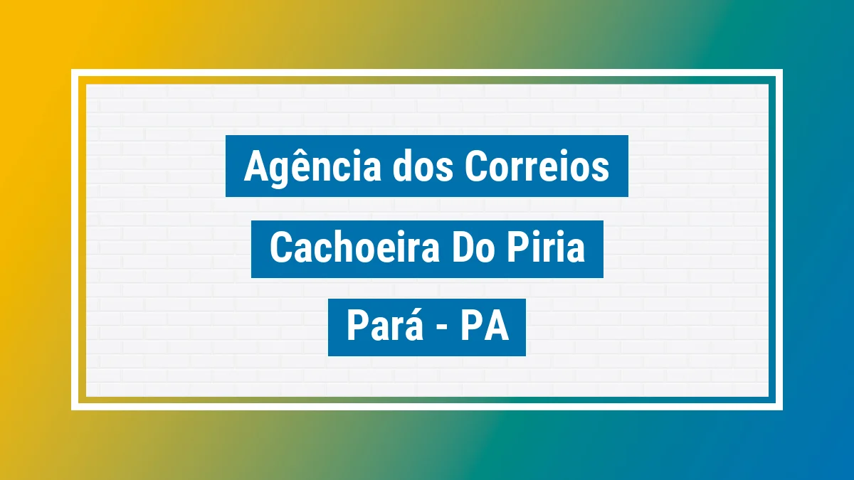 Imagem ilustrativa correios Cachoeira do Piriá PA