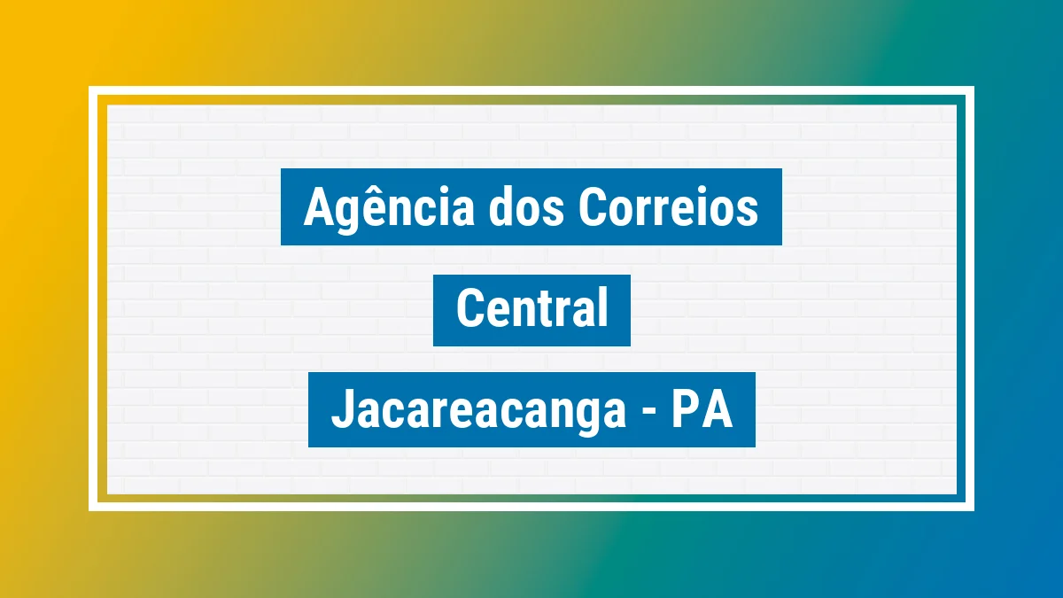 Imagem ilustrativa correios Central Jacareacanga PA